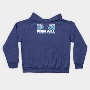 Total Recall – Rekall Logo (blue wash version) Kids Hoodie